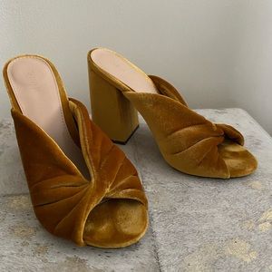 Velvet Twist Front Heels